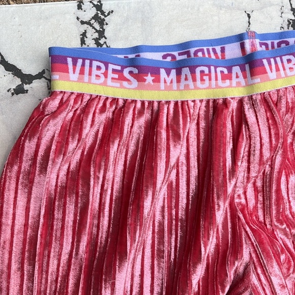 More Than Magic Bright Pink Velvet Pants Size L (10/12) - Picture 2 of 6